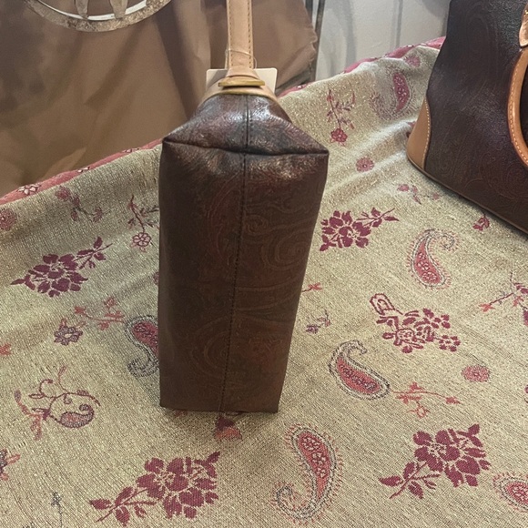 Etro Milano BB mini paisley coated canvas and veschetta leather - Picture 7 of 11
